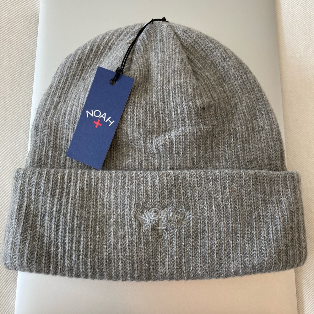 Noah cashmere grey men’s beanie